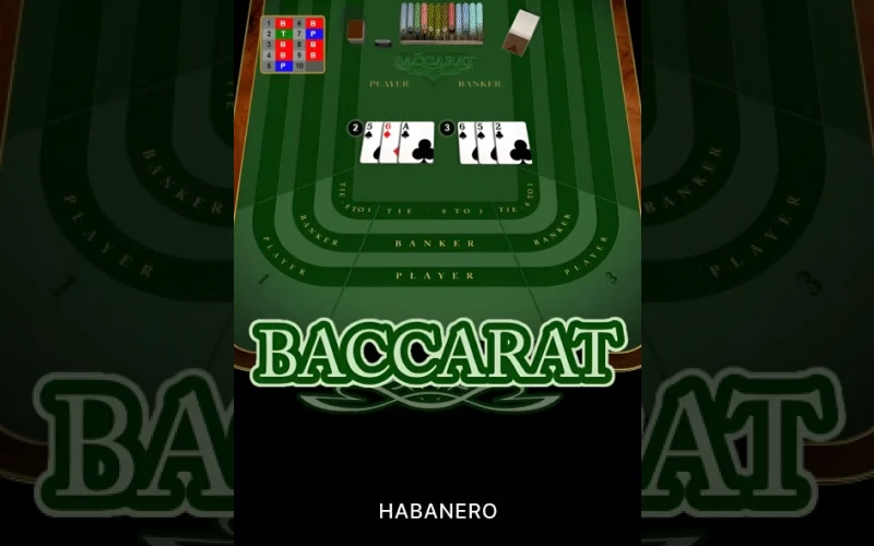 Apuesta en el elegante American Baccarat y gana en 1Win.