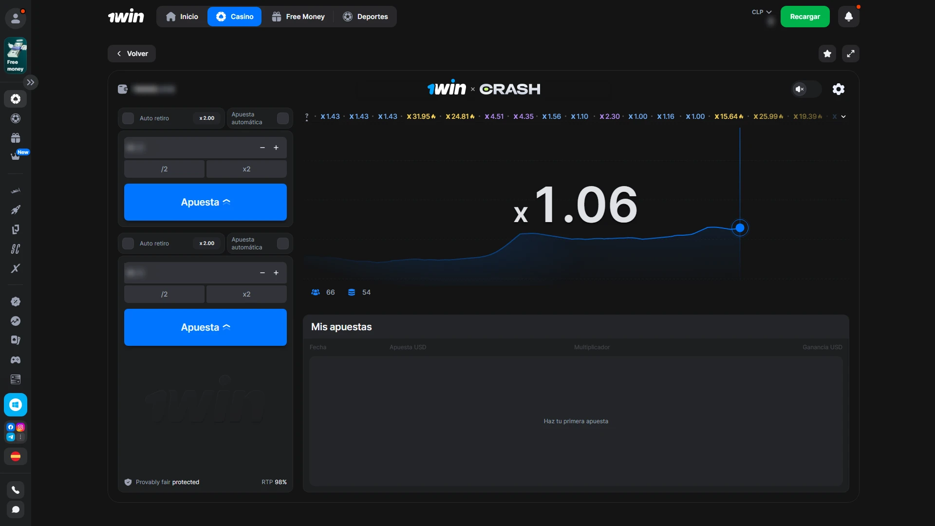 Elige tu juego favorito de 1Win y empieza a ganar.