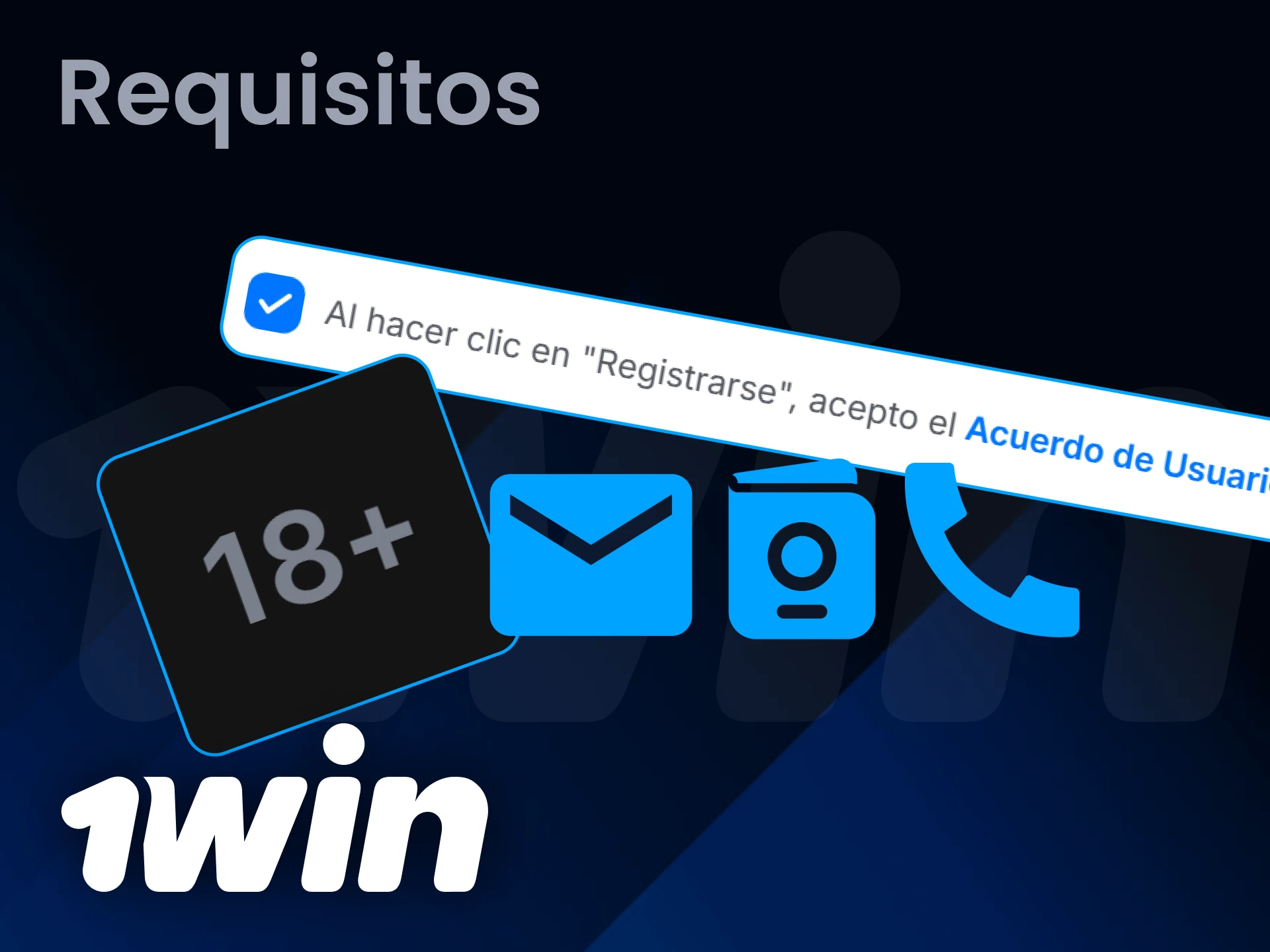 1Win tiene ciertas reglas de registro que debes seguir.