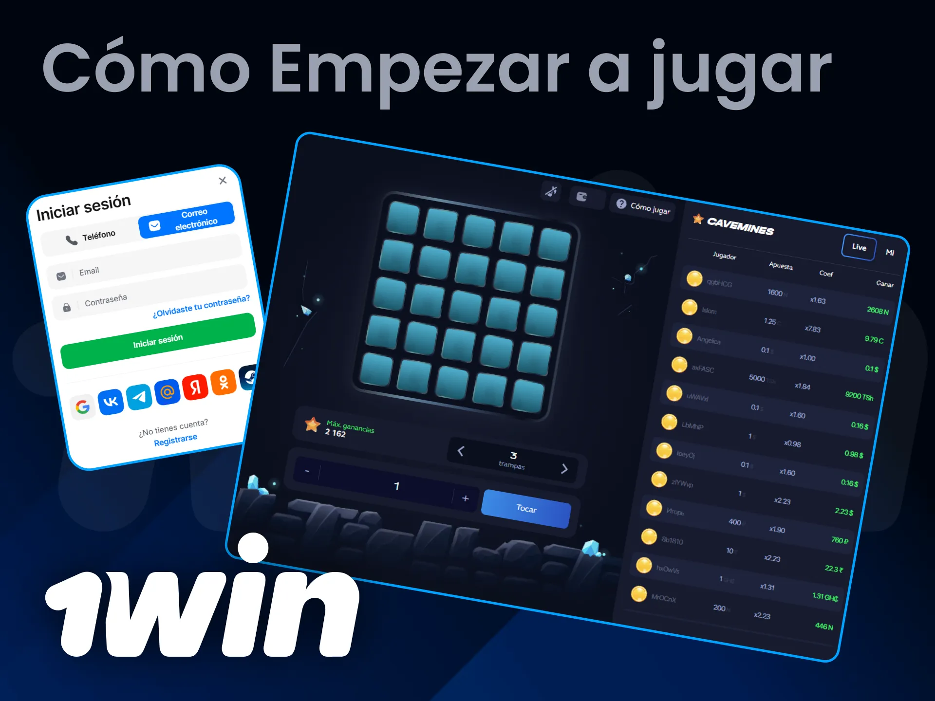 Empieza a jugar Mines en 1win Chile con reglas simples y diversión.