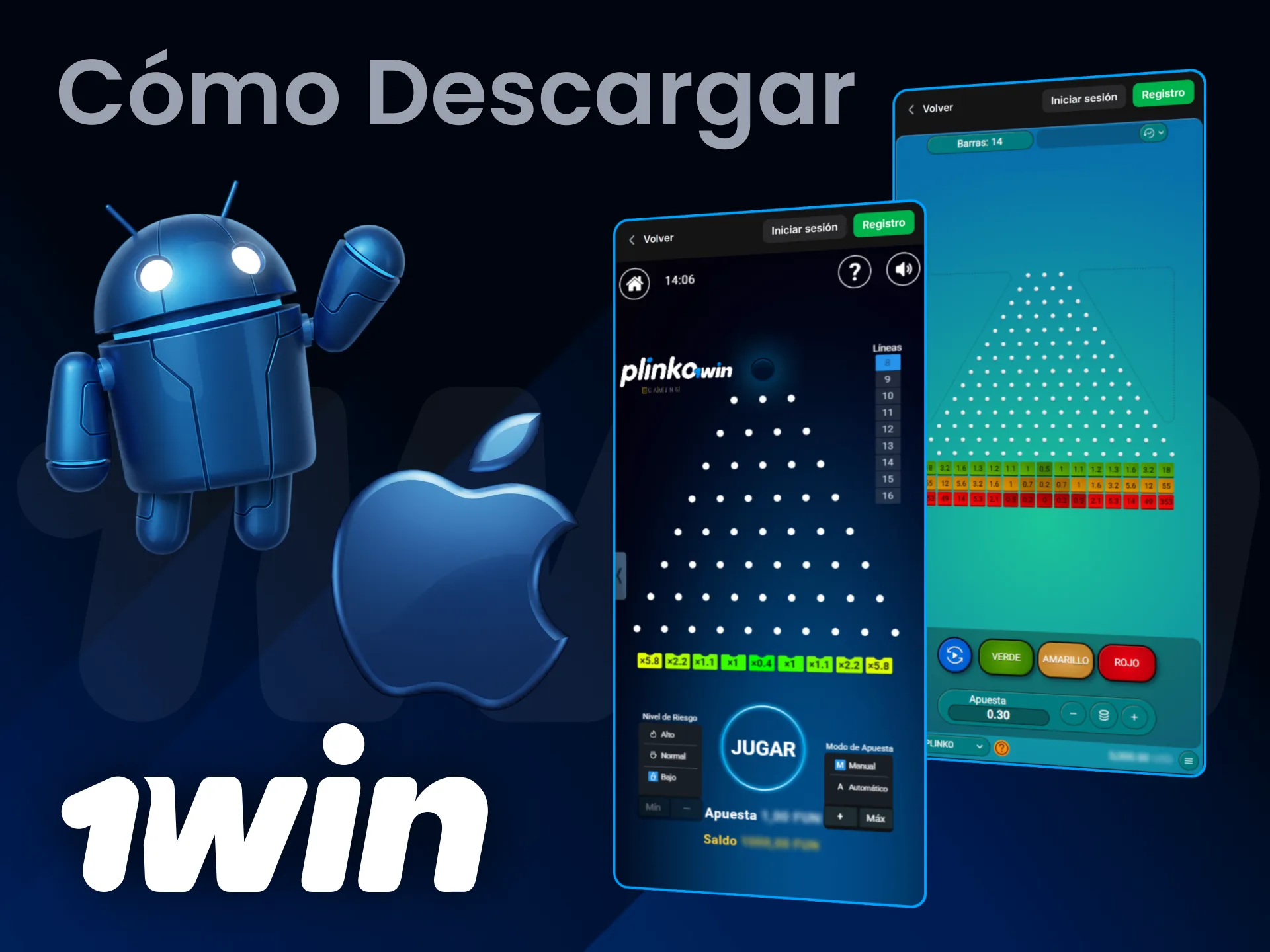 Descarga Plinko fácilmente desde la plataforma 1win y empieza a ganar.