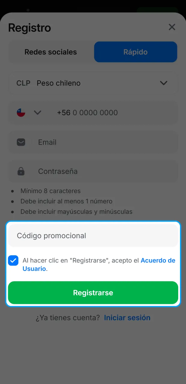 Aplica tu código promocional de 1win y disfruta de ventajas únicas.
