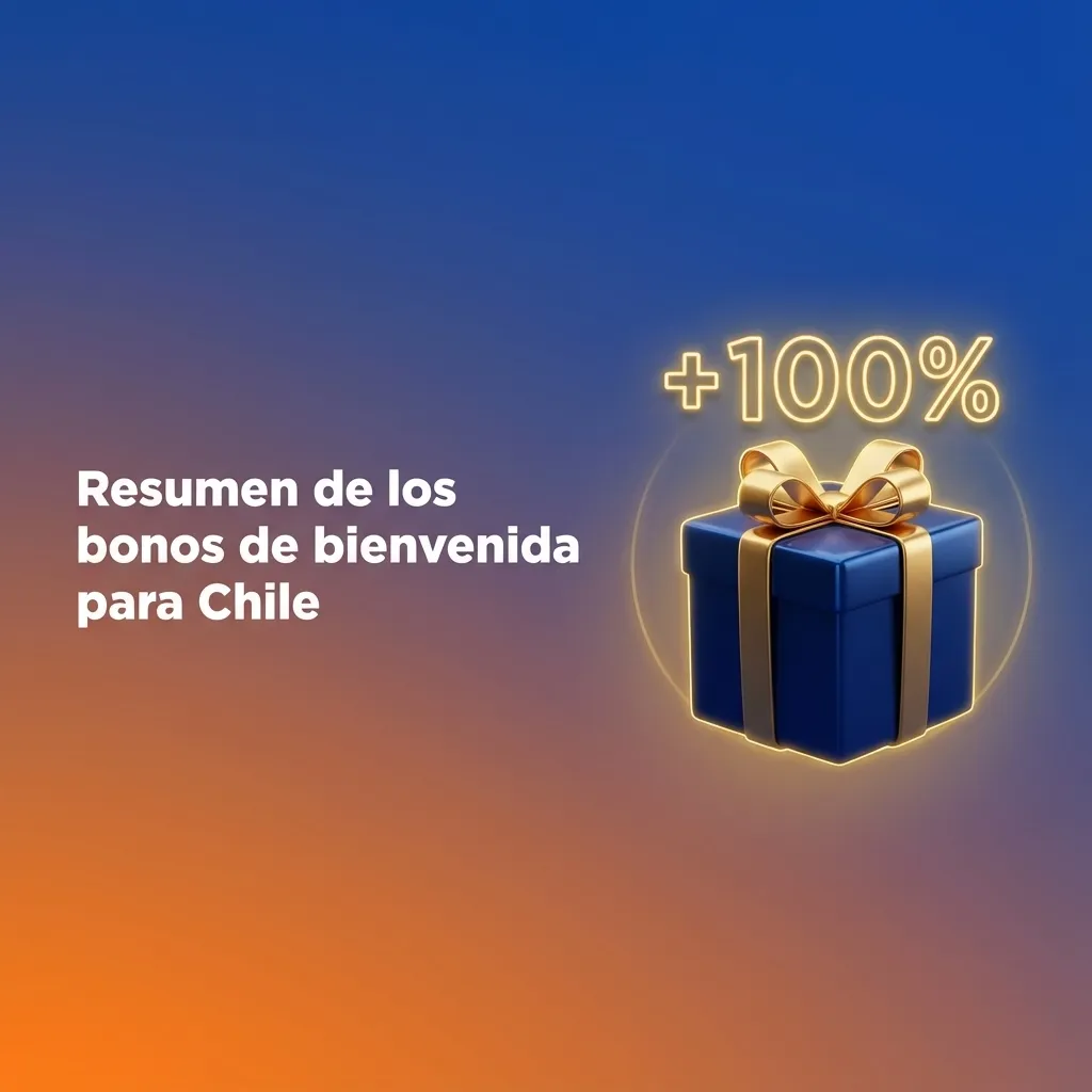 Tabla resumen del bono de bienvenida 1win Chile: porcentajes, montos, giros gratis, rollover x40 y depósito mínimo.
